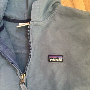 Patagonia Slate Blue Zip Up Hoodie